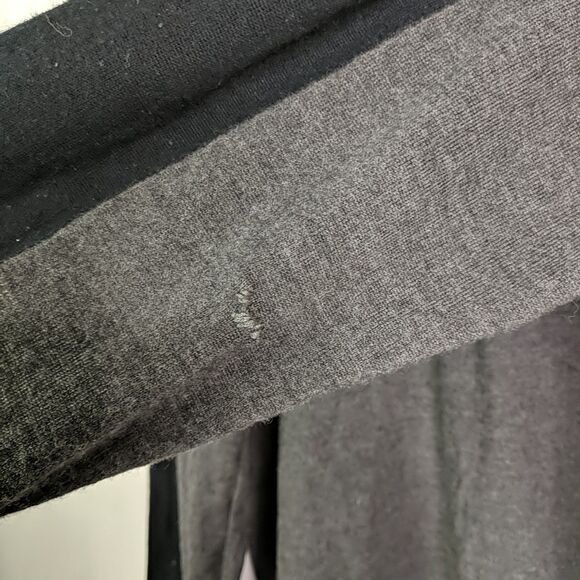 Icebreaker Merino Wool Quarter Zip Pullover Sweater Men XL Gray Black Thumbhole - Picture 5 of 9